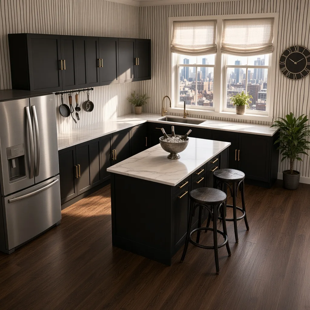 Entry in Zen Minimalist Kitchen