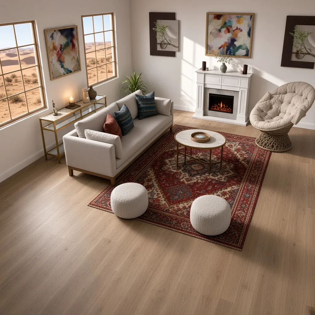 Entry in Cultural Fusion Living Room