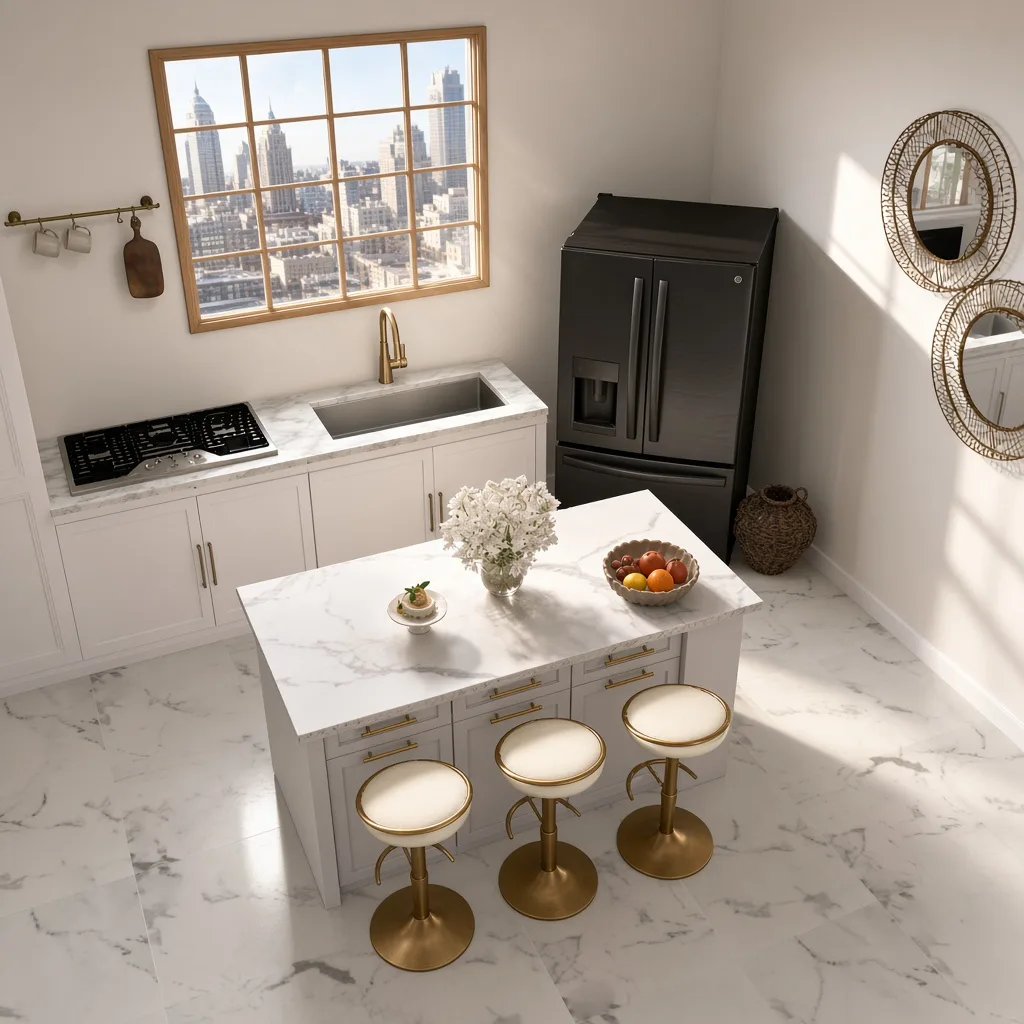 Entry in Zen Minimalist Kitchen