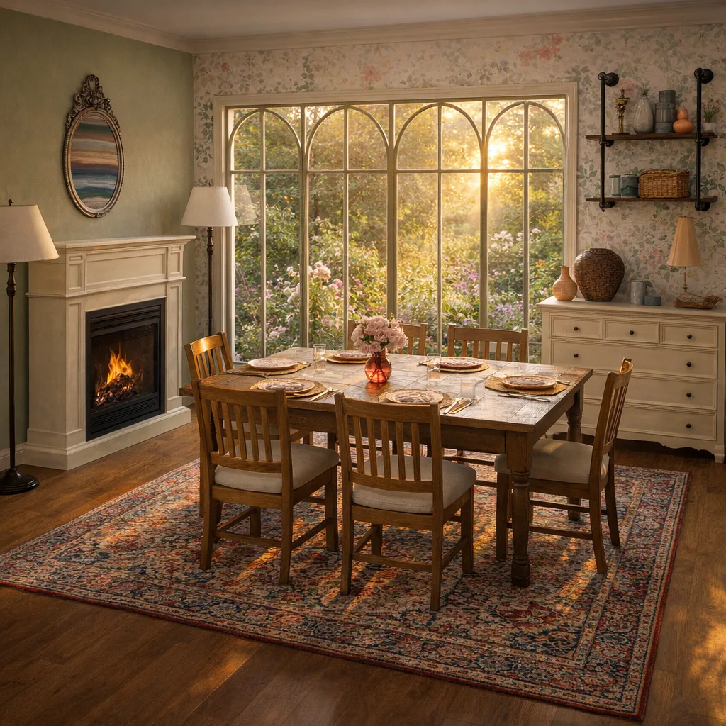 Entry in Vintage Glass Garden Dining