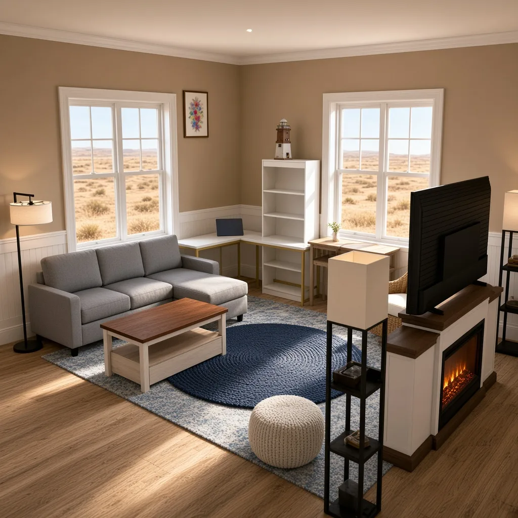 Entry in Cultural Fusion Living Room