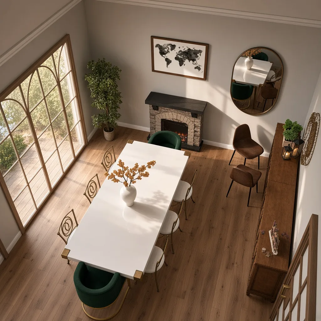 Entry in Rustic Lake House Dining