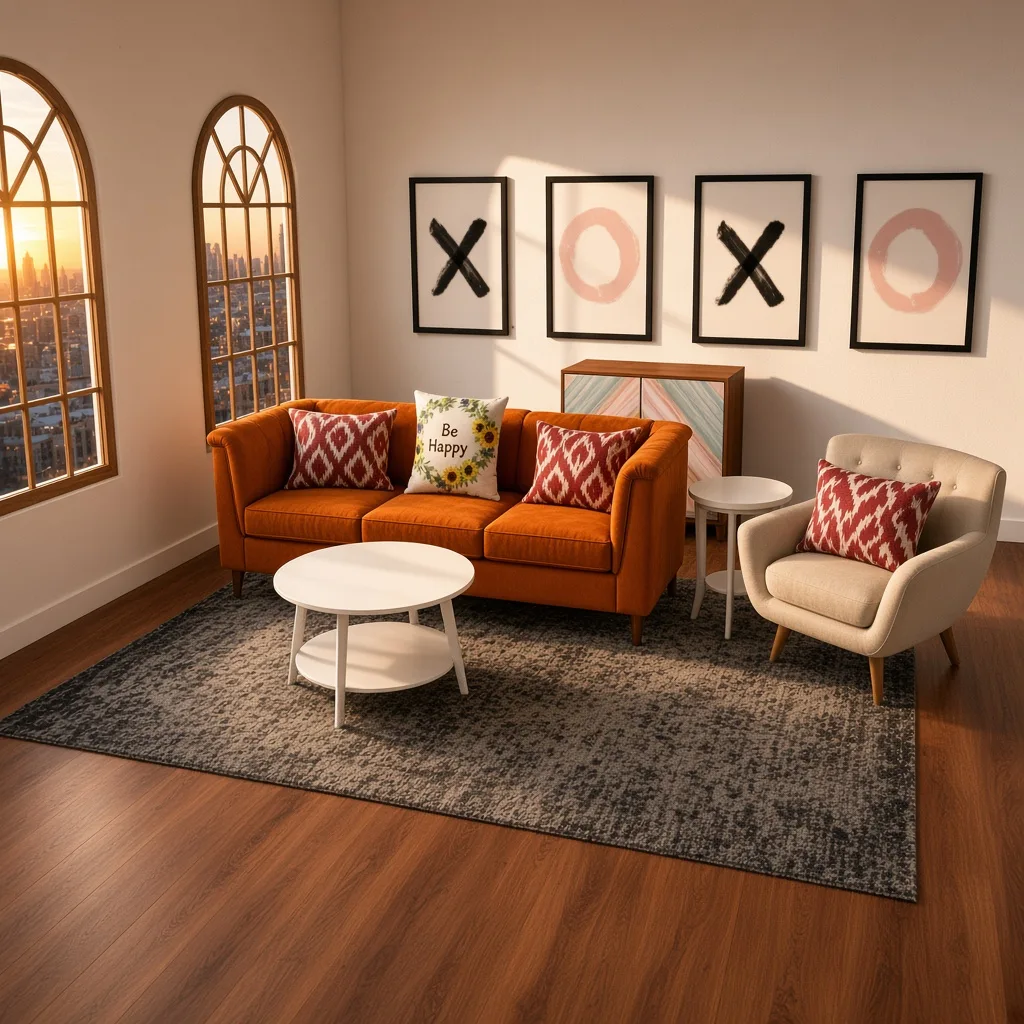 Entry in Colorful Maximalist Living Room