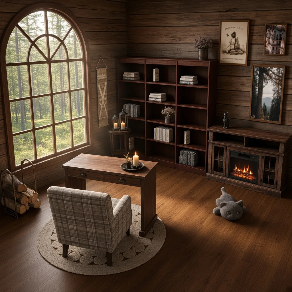 Entry in Rustic Cabin Reading Nook