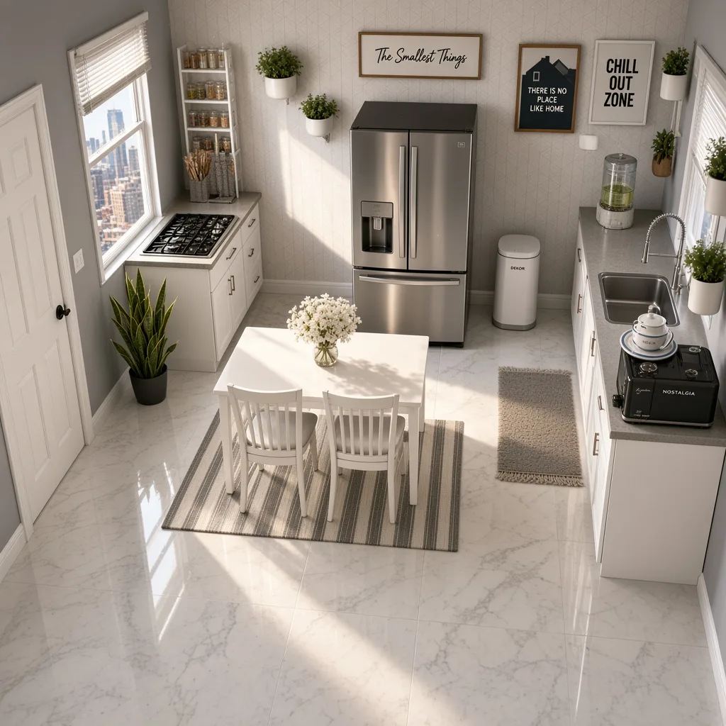 Entry in Zen Minimalist Kitchen