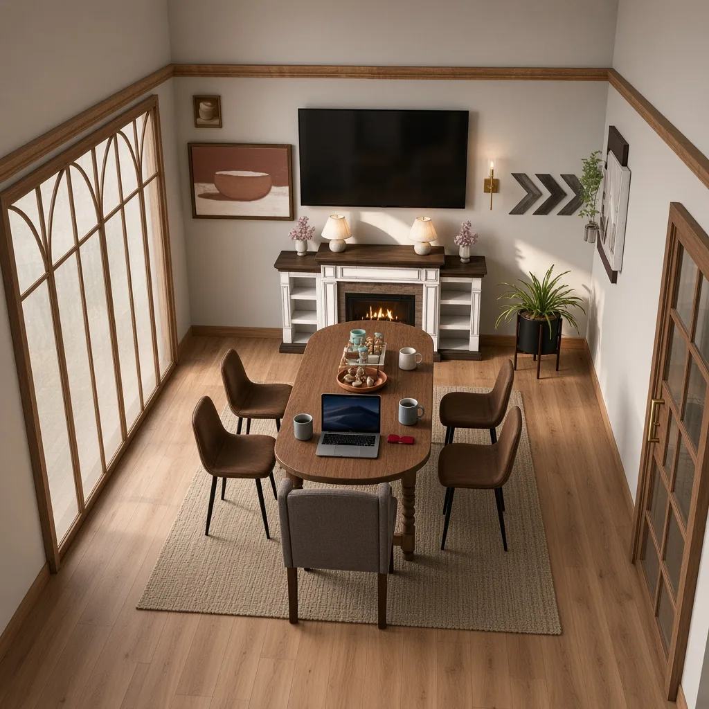 Entry in Rustic Lake House Dining