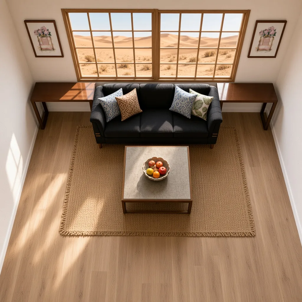 Entry in Cultural Fusion Living Room