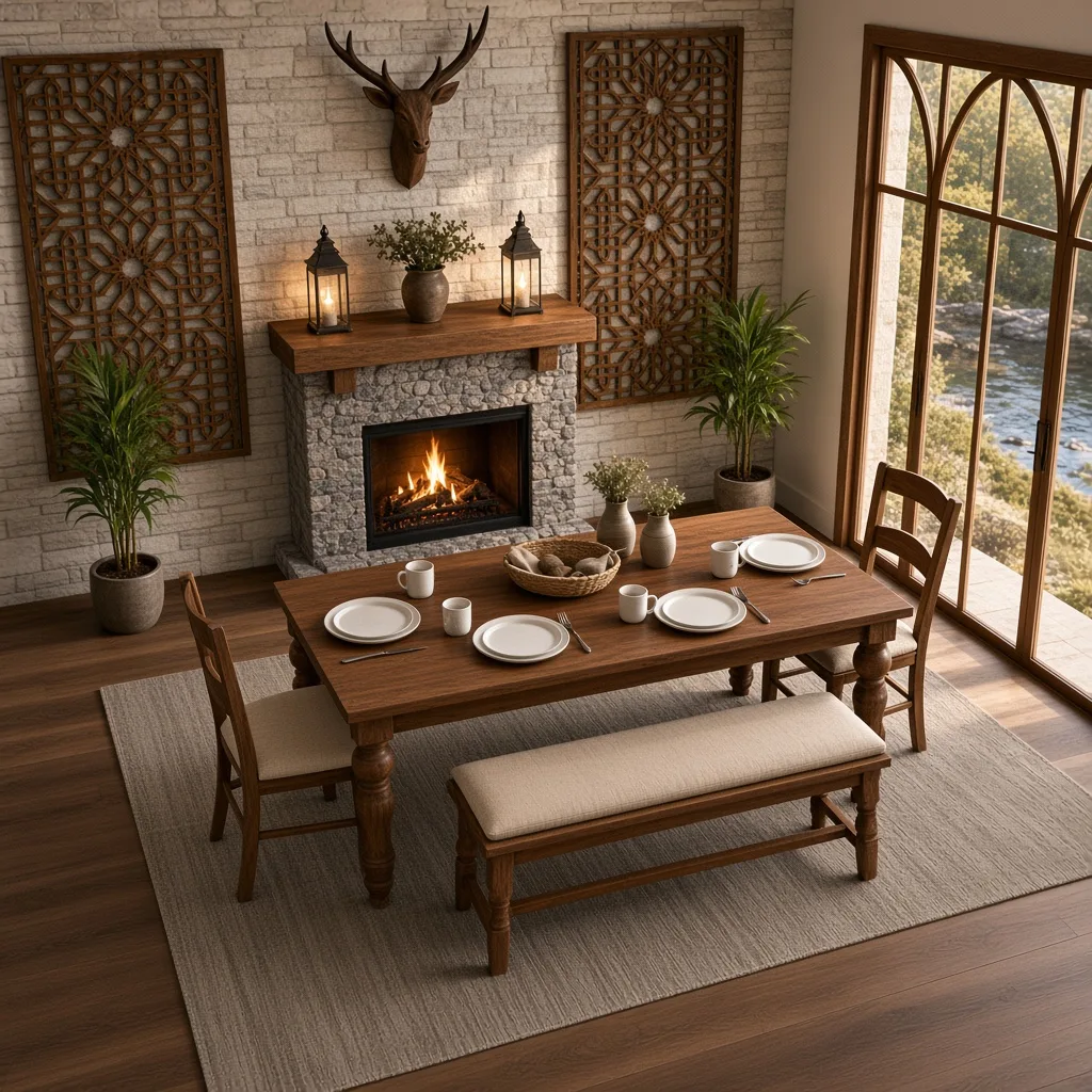Entry in Rustic Lake House Dining