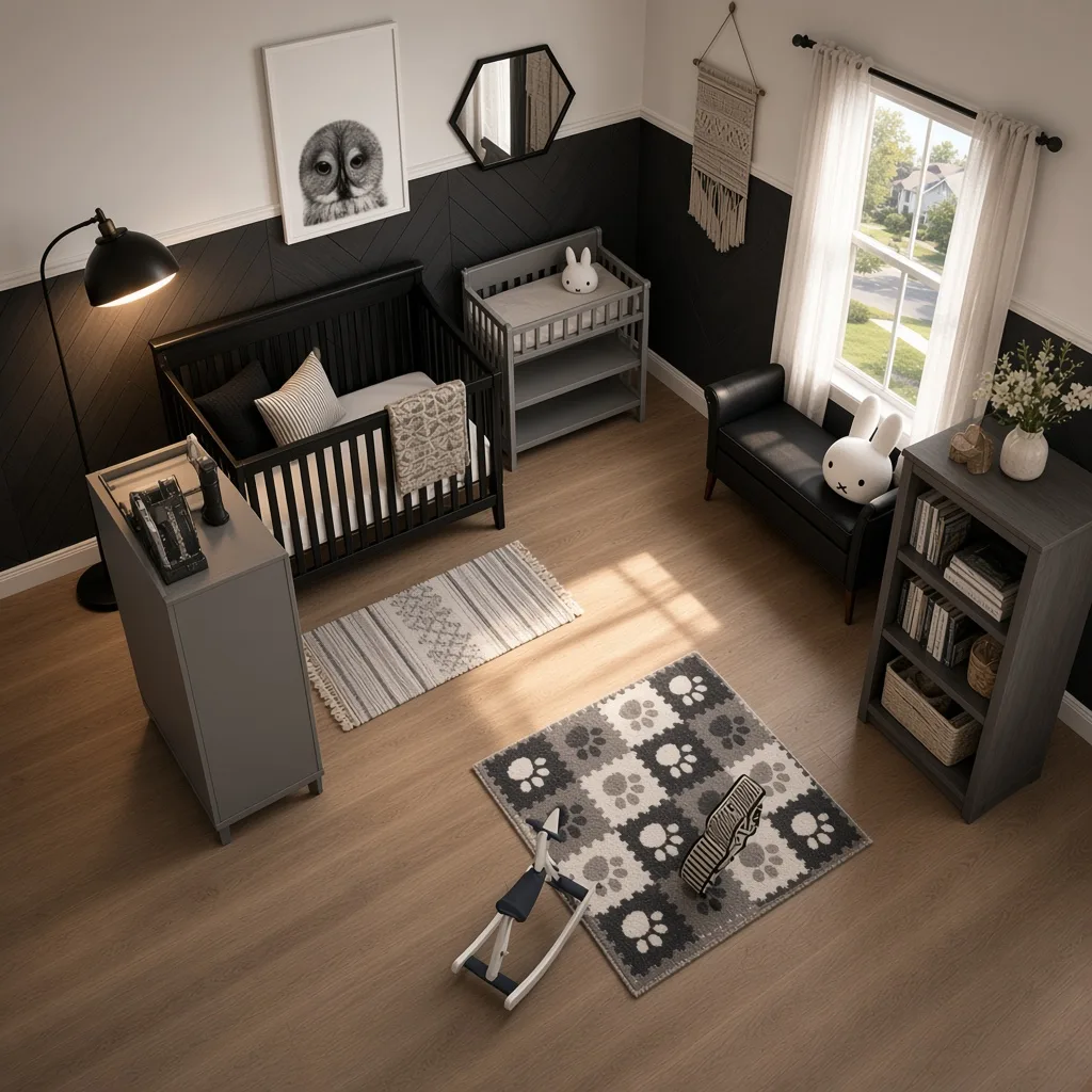 Entry in Minimalist Monochrome Nursery