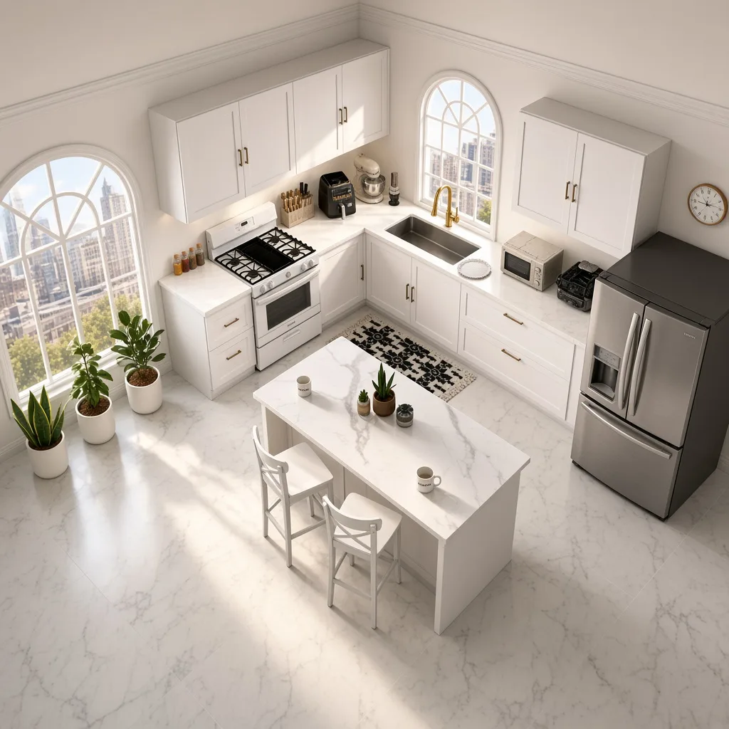 Entry in Zen Minimalist Kitchen