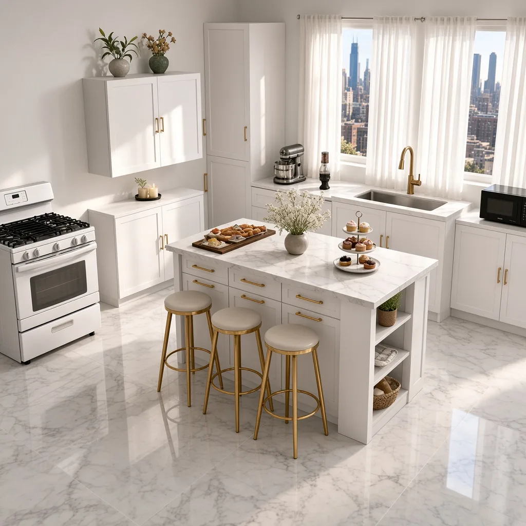 Entry in Zen Minimalist Kitchen