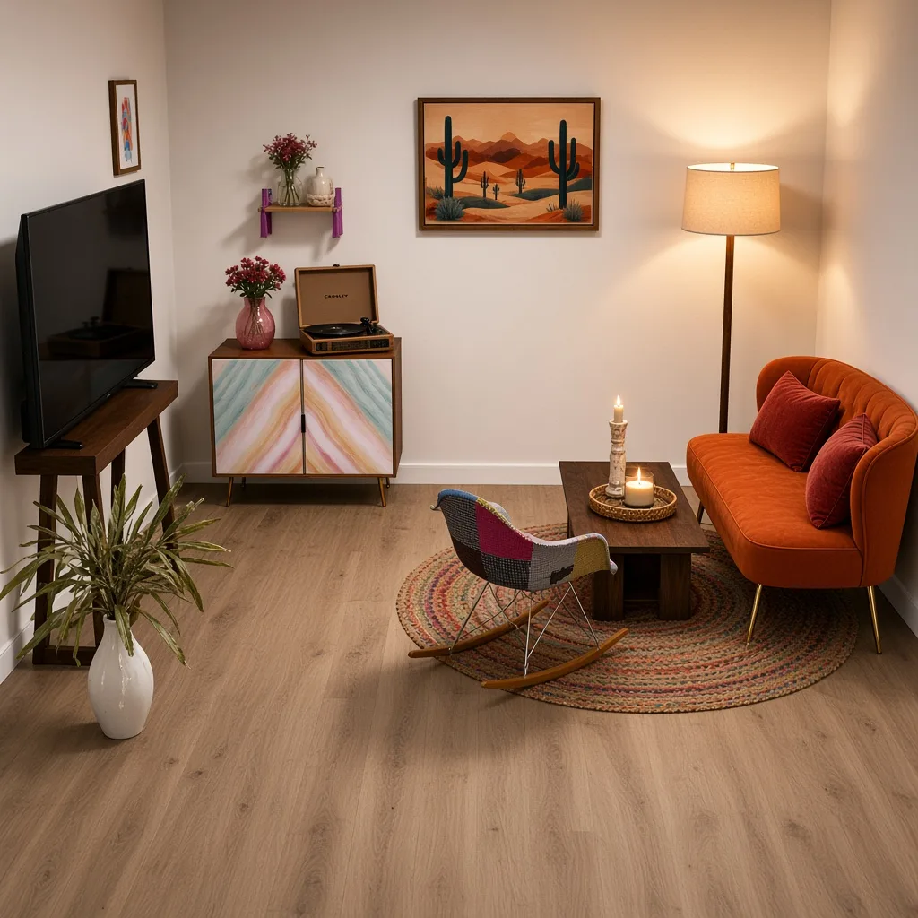 Entry in Cultural Fusion Living Room