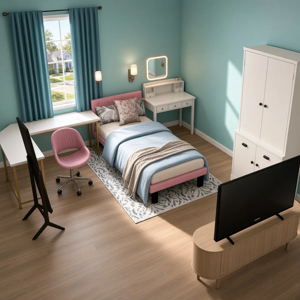Entry in Pastel Pop Teen Bedroom
