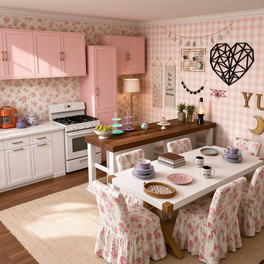 Entry in Pastel Garden Kitchen