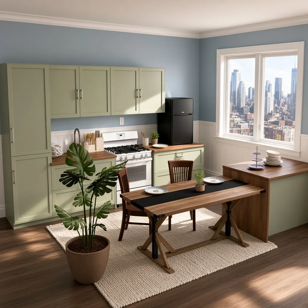 Entry in Zen Minimalist Kitchen