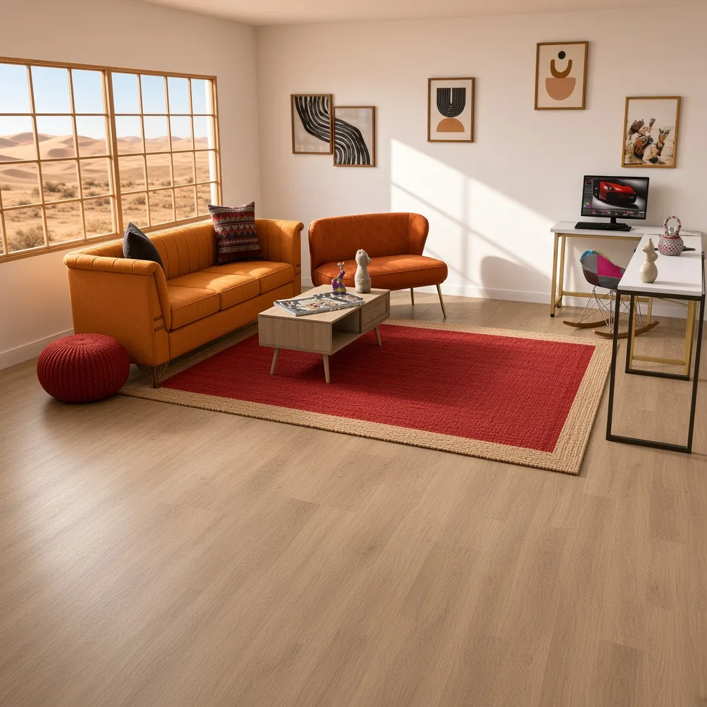 Entry in Cultural Fusion Living Room