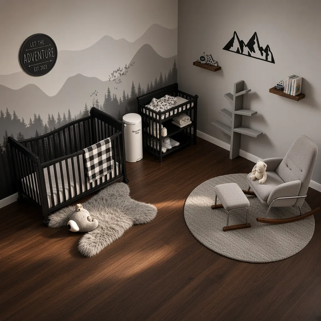 Entry in Minimalist Monochrome Nursery