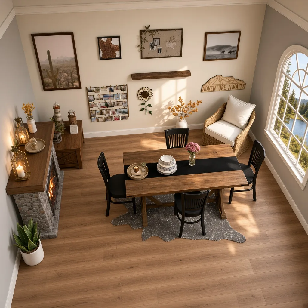 Entry in Rustic Lake House Dining