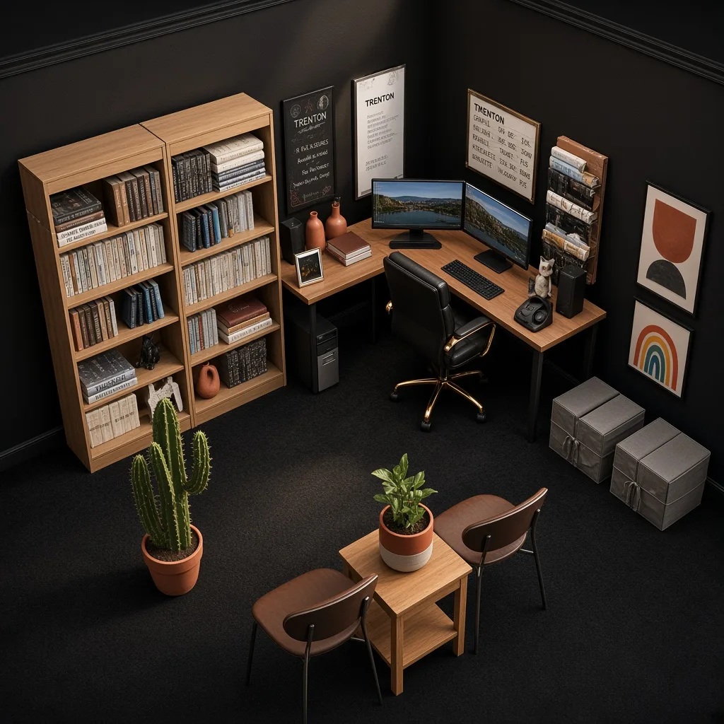 Entry in Blackout Zen Office