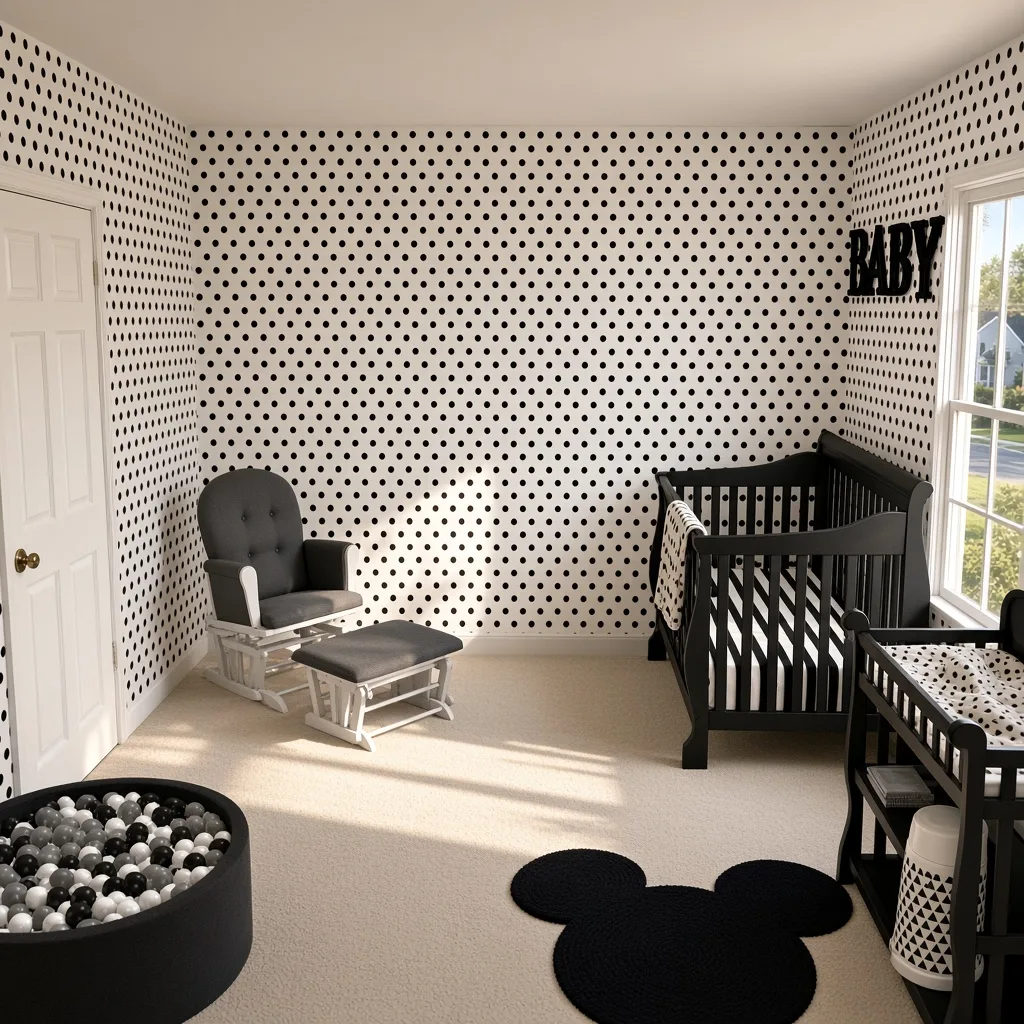 Entry in Minimalist Monochrome Nursery