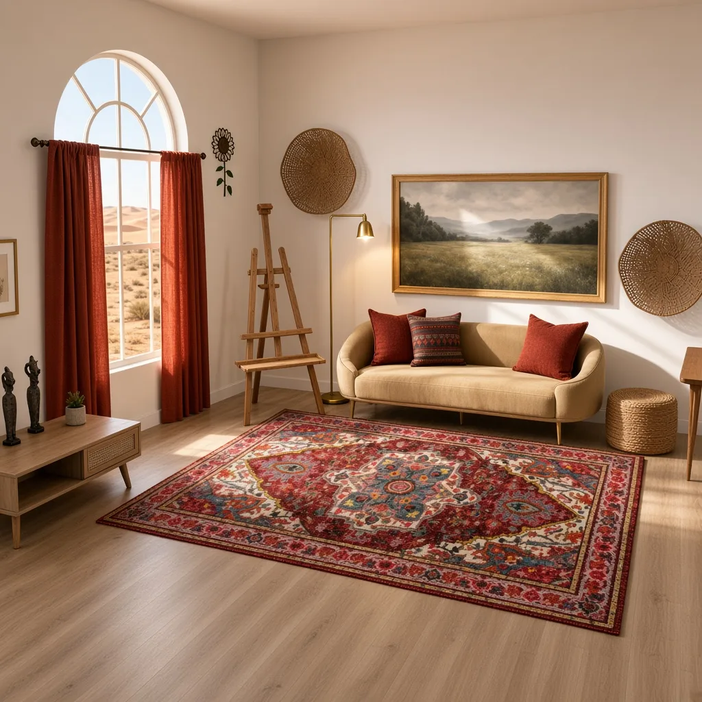 Entry in Cultural Fusion Living Room