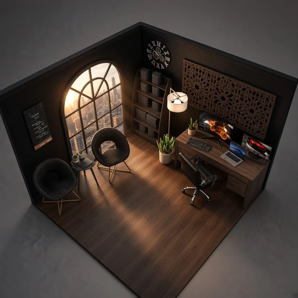 Entry in Blackout Zen Office