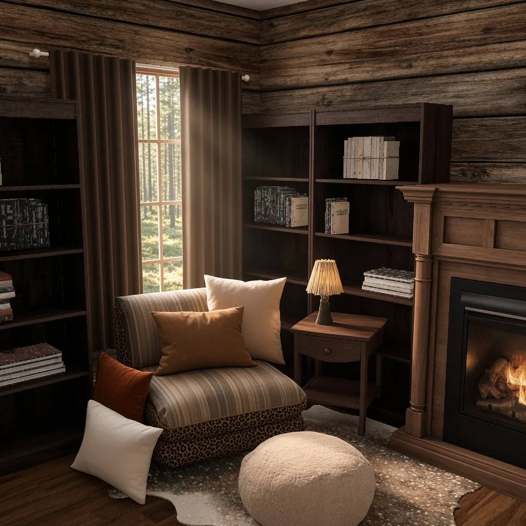 Entry in Rustic Cabin Reading Nook