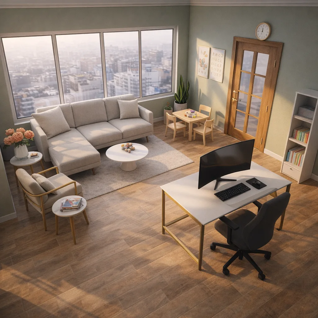 Another rendering of this room