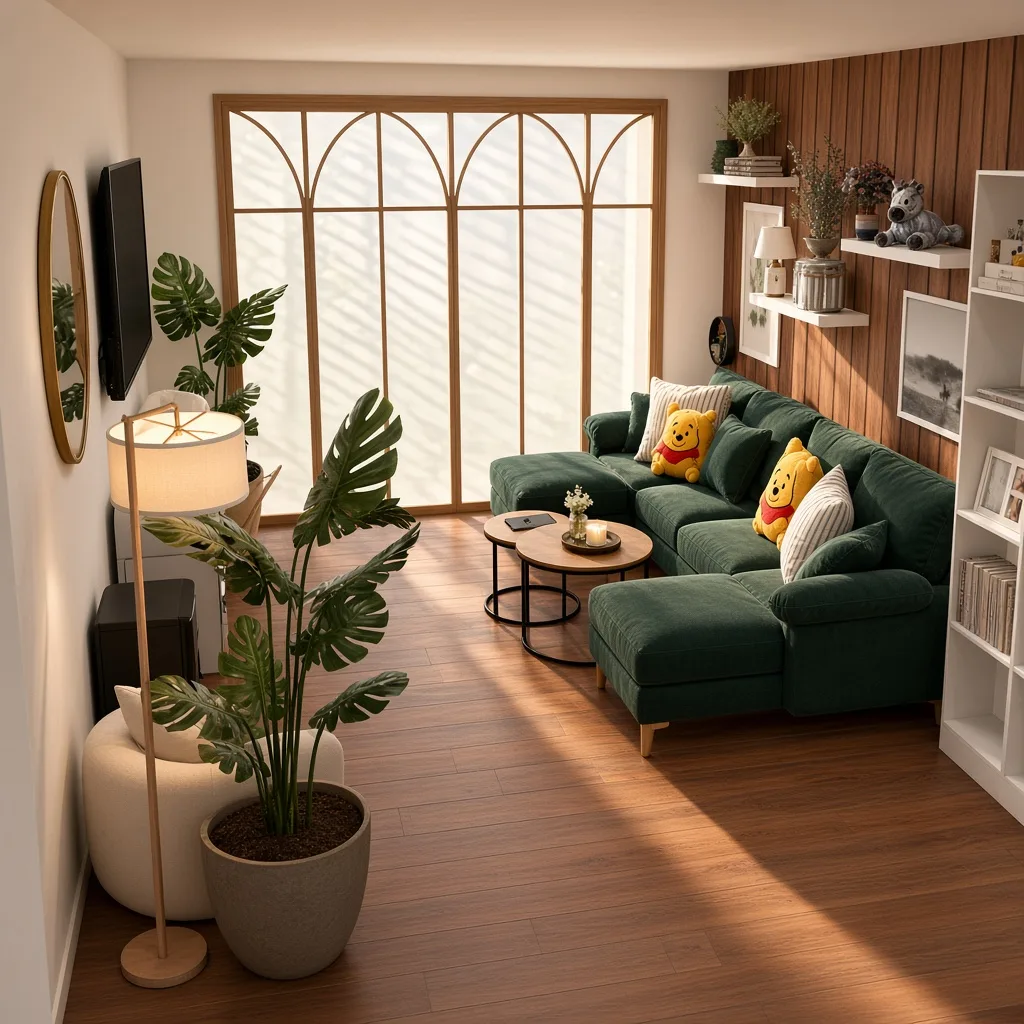 Entry in Colorful Maximalist Living Room