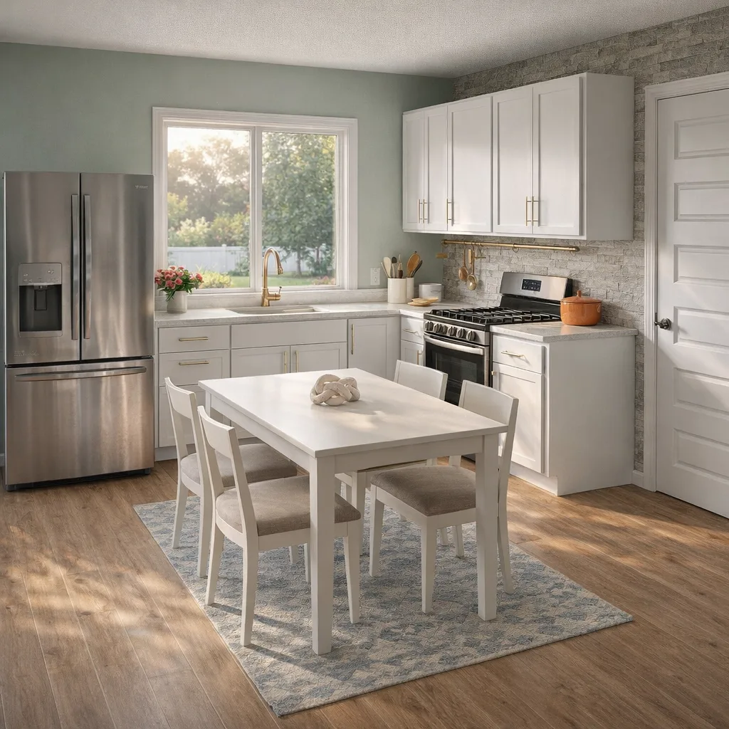 Entry in White Minimalist Culinary Space
