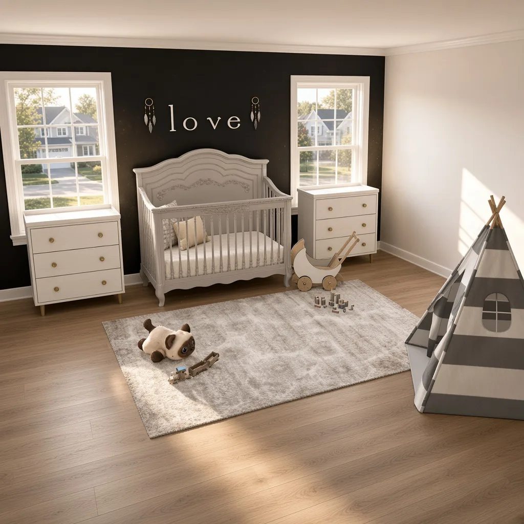Entry in Minimalist Monochrome Nursery