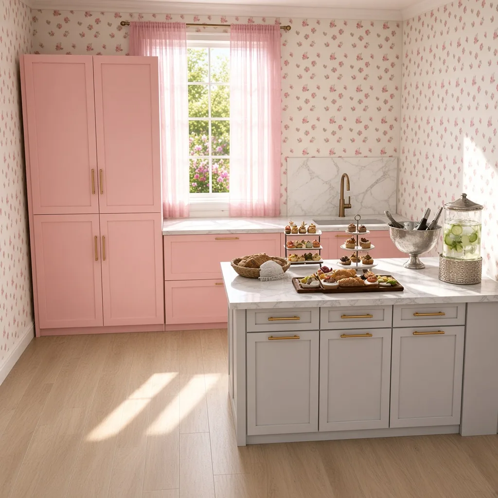 Entry in Pastel Garden Kitchen