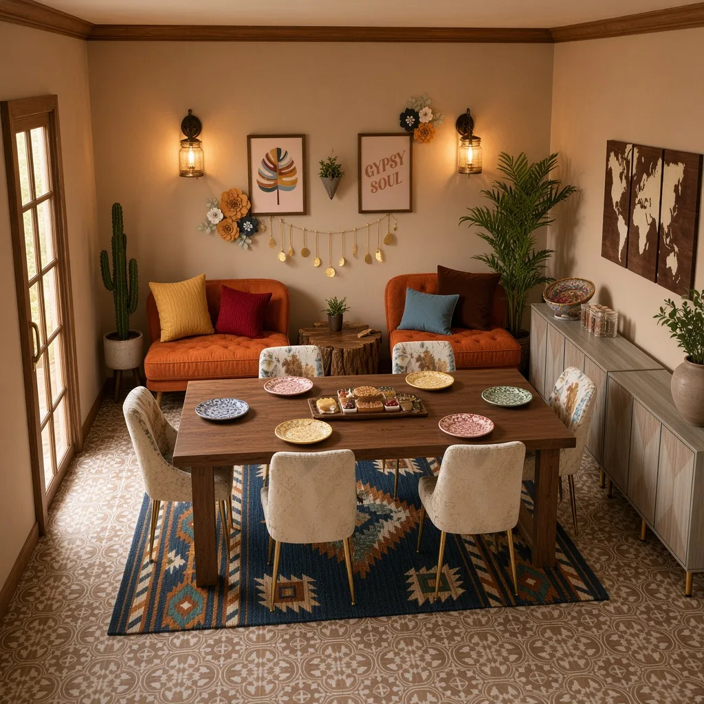 Entry in Bohemian Boho Dining