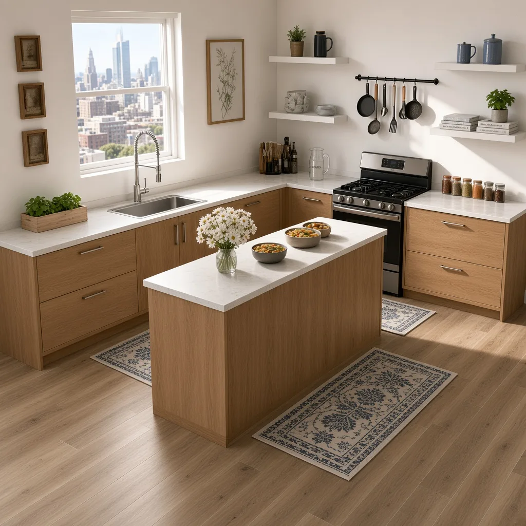 Entry in Zen Minimalist Kitchen