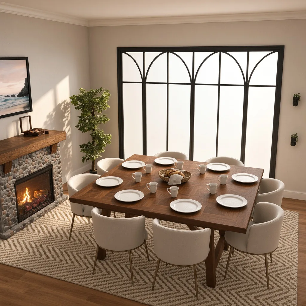 Entry in Rustic Lake House Dining