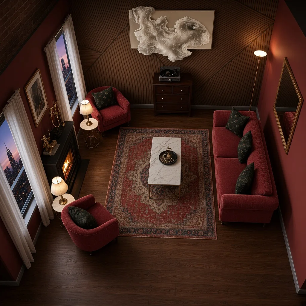 Entry in Art Deco Lounge Room