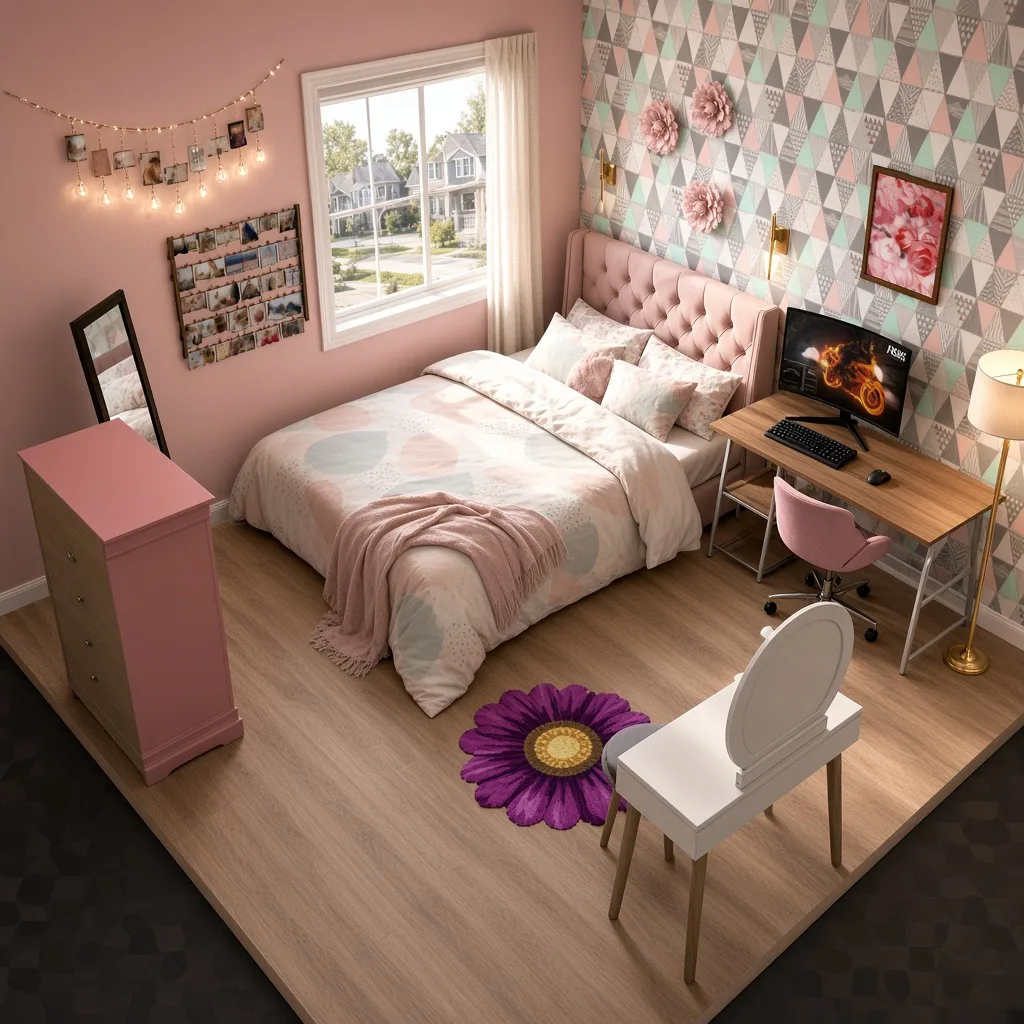 Entry in Pastel Pop Teen Bedroom