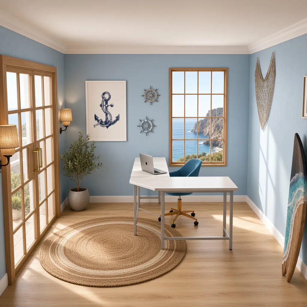 Entry in Coastal Breeze Home Office