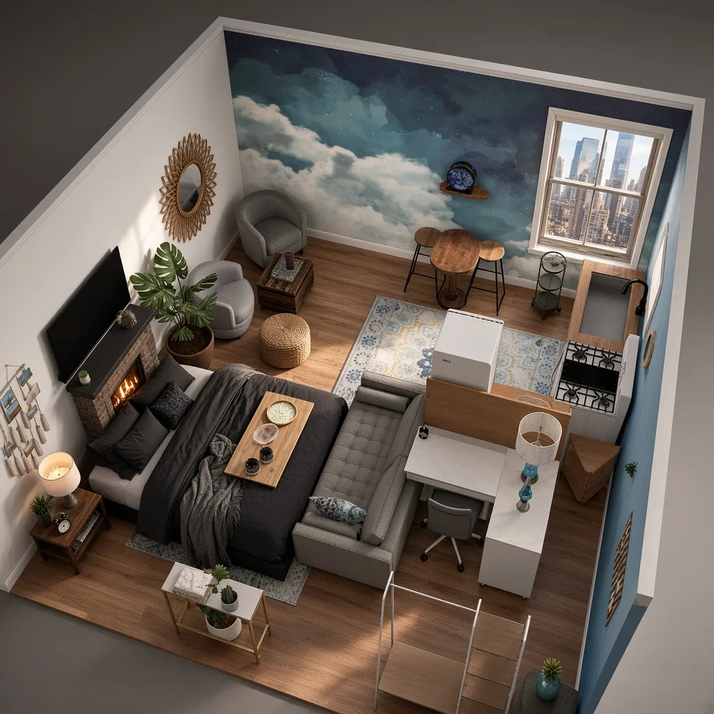 Entry in Cozy Urban Studio