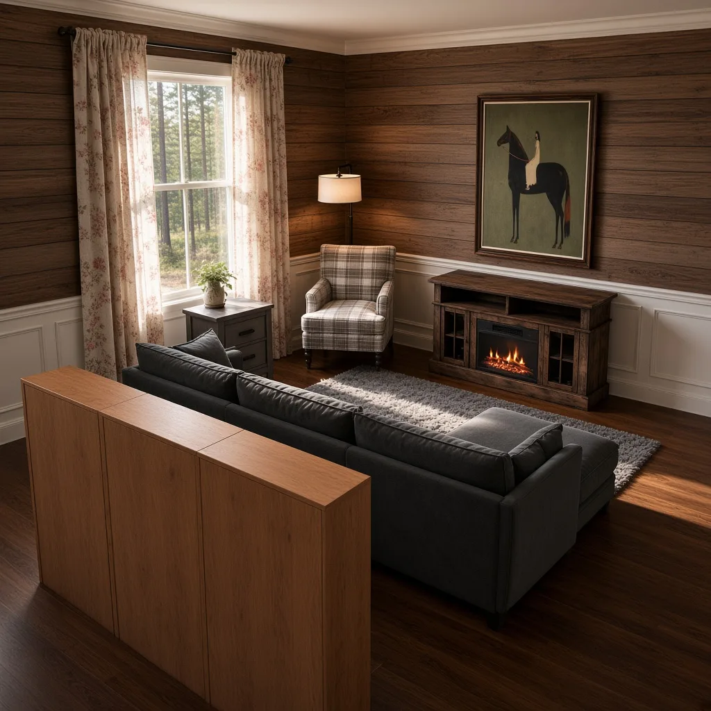 Entry in Rustic Cabin Reading Nook