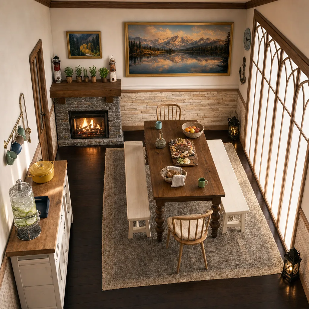 Entry in Rustic Lake House Dining