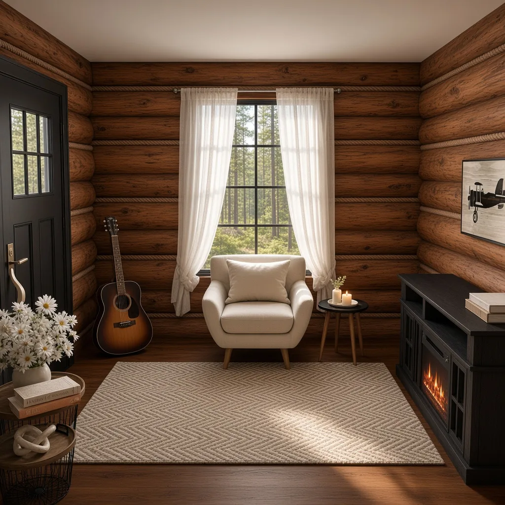 Entry in Rustic Cabin Reading Nook
