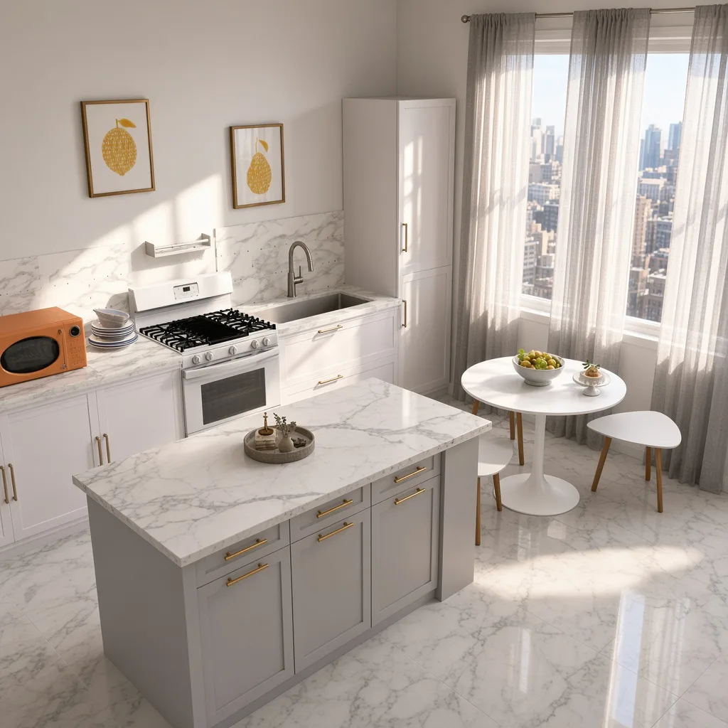 Entry in Zen Minimalist Kitchen