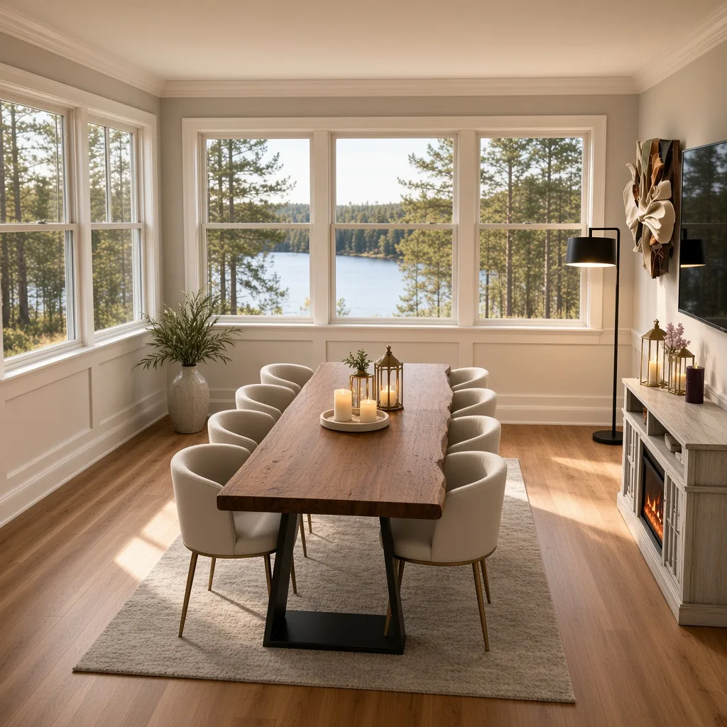 Entry in Rustic Lake House Dining