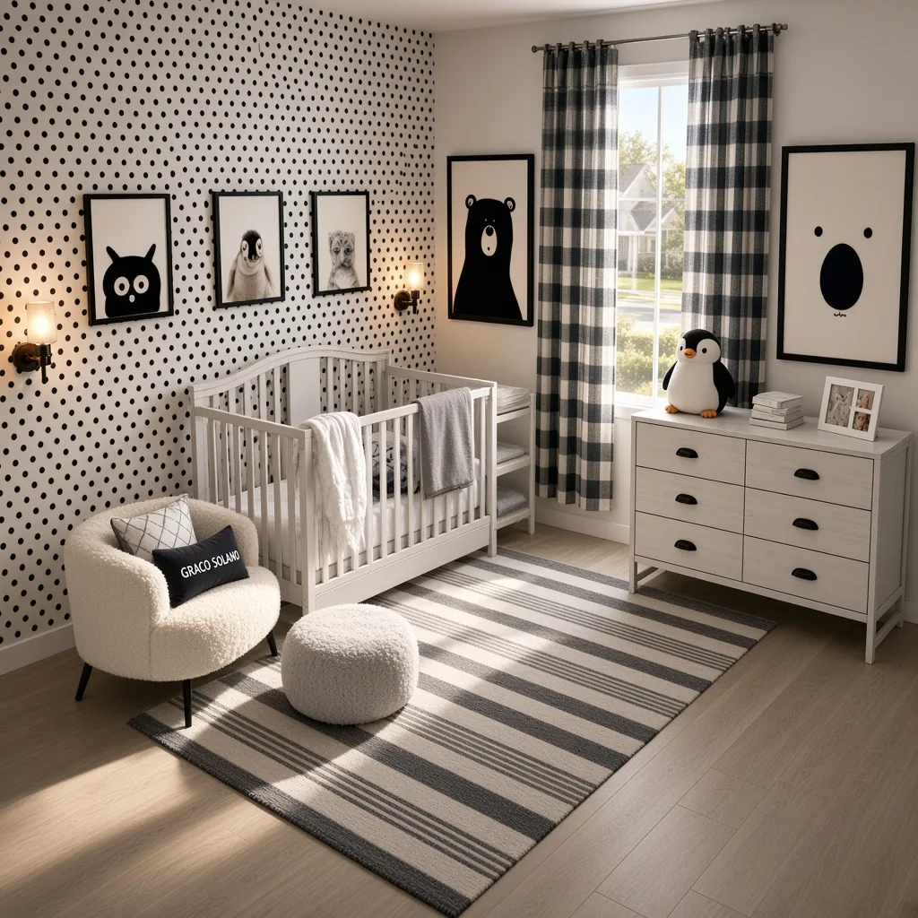 Entry in Minimalist Monochrome Nursery