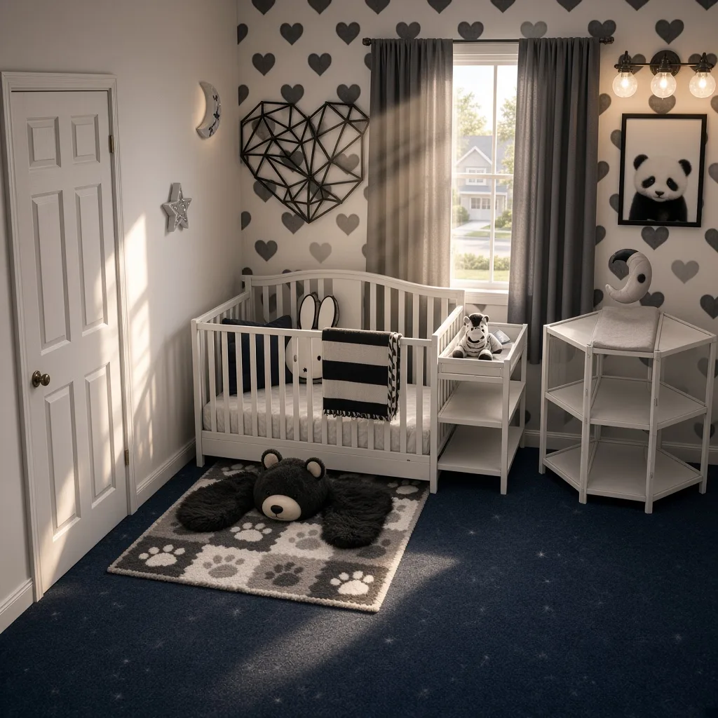 Entry in Minimalist Monochrome Nursery