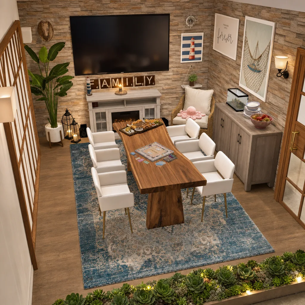 Entry in Rustic Lake House Dining