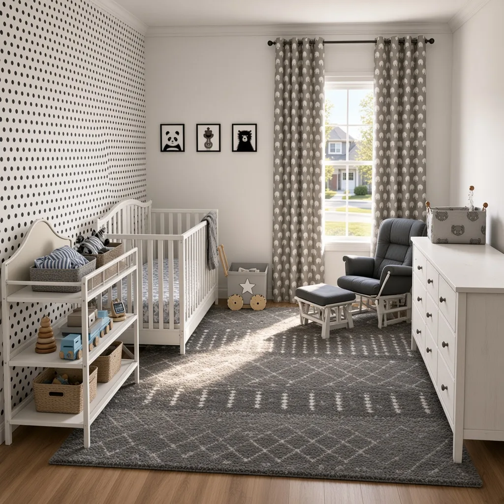Entry in Minimalist Monochrome Nursery