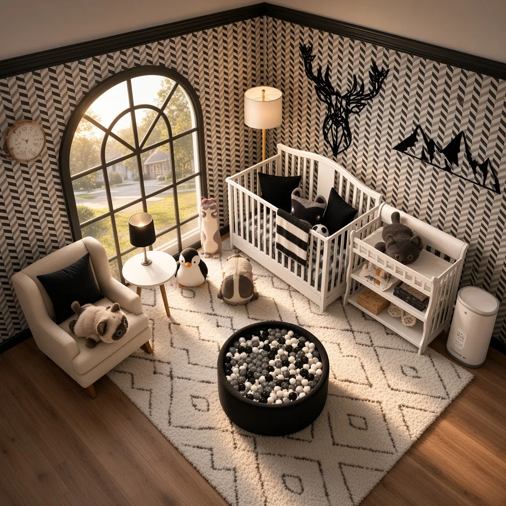 Entry in Minimalist Monochrome Nursery
