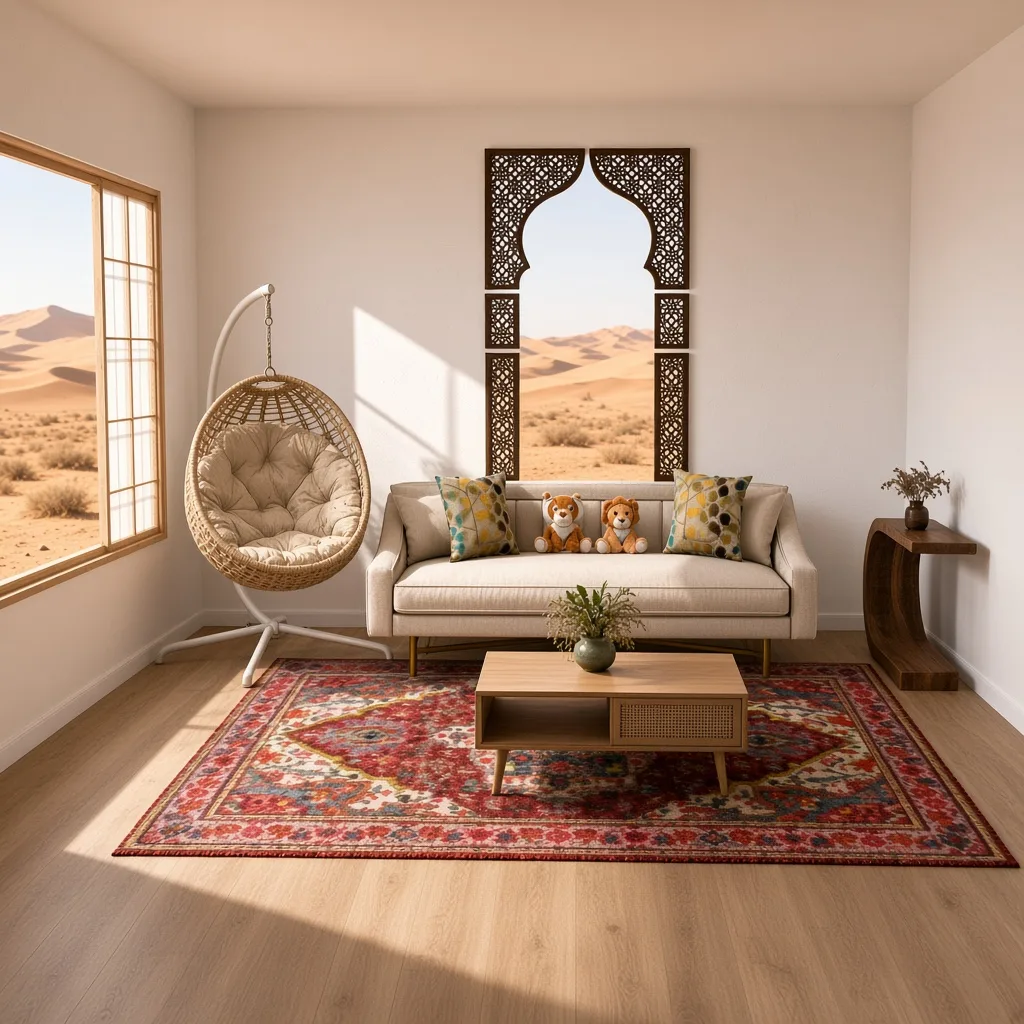 Entry in Cultural Fusion Living Room